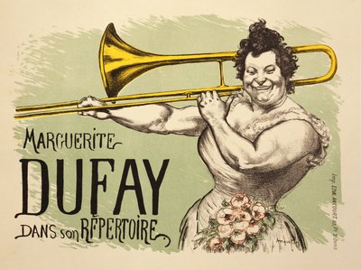 Reprodukce reklamního plakátu „Marguerite Dufay v jejím repertoáru“ od Louis Anquetin